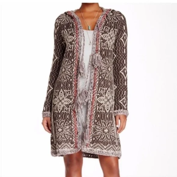 Free People Kai Cardigan in Brown size Medium - Picture 2 of 7